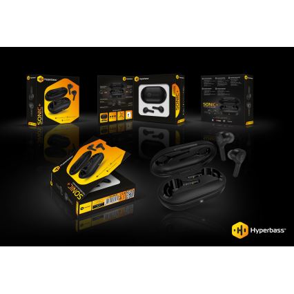 CONNECT IT HEP-5300-BK - Ecouteurs sans fil avec micro 300 mAh noir