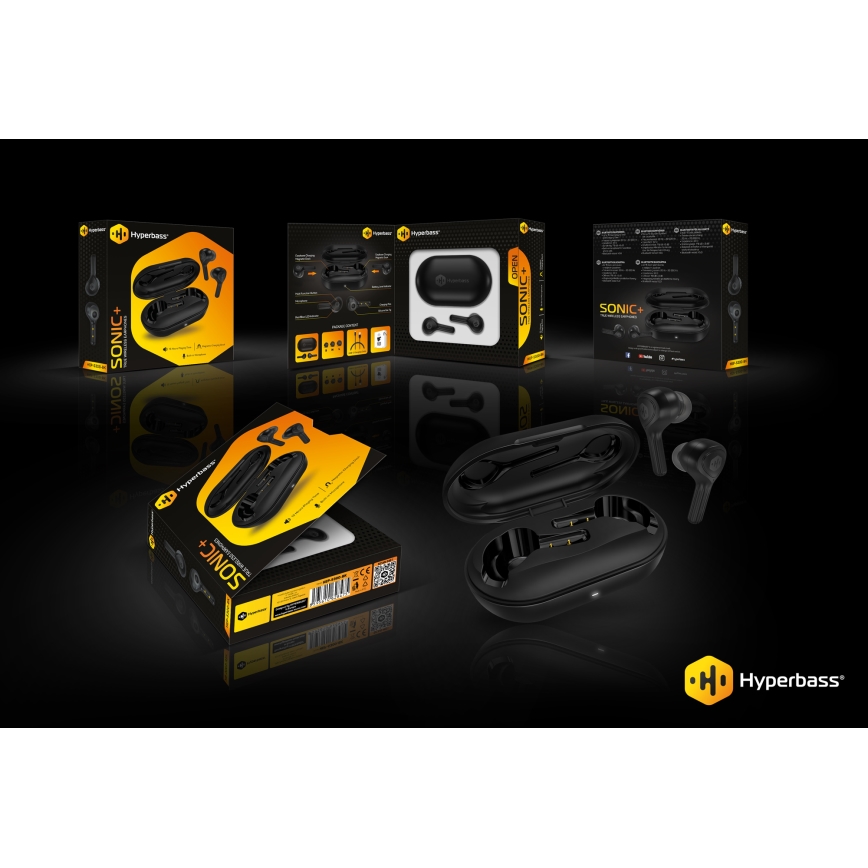 CONNECT IT HEP-5300-BK - Ecouteurs sans fil avec micro 300 mAh noir