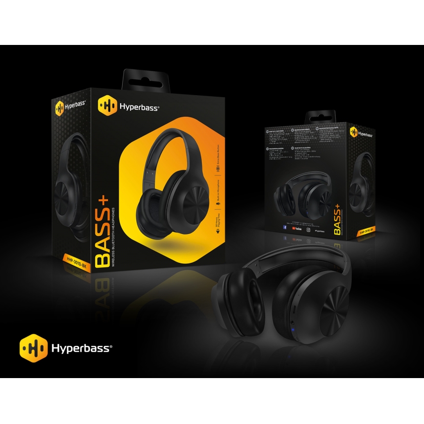 CONNECT IT HHP-3010-BK - Ecouteurs sans fil avec un micro 500 mAh noir