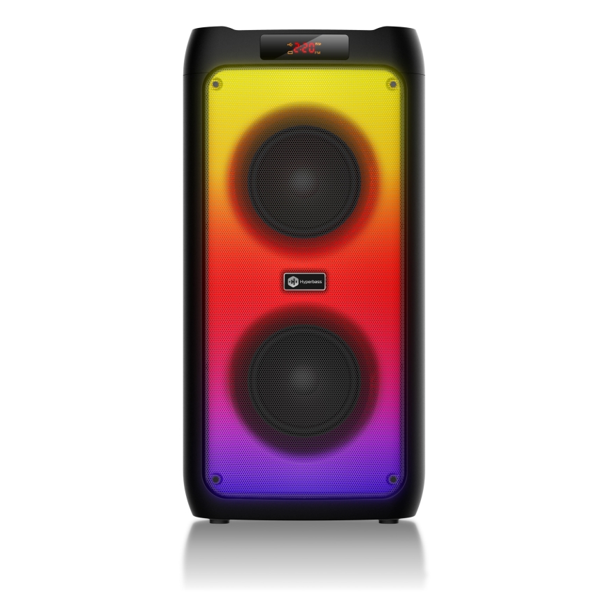 CONNECT IT HSP-3050-BK - Enceinte sans fil LED avec un micro 60W/5V 4500 mAh noir + Télécommande