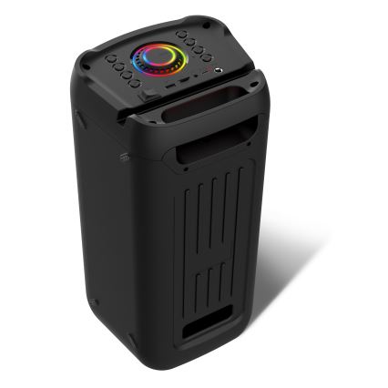 CONNECT IT HSP-3050-BK - Enceinte sans fil LED avec un micro 60W/5V 4500 mAh noir + Télécommande