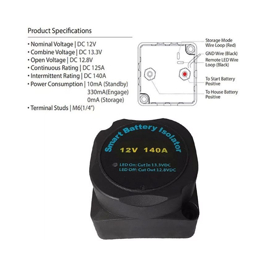 Connecteur de batterie 12V/140A