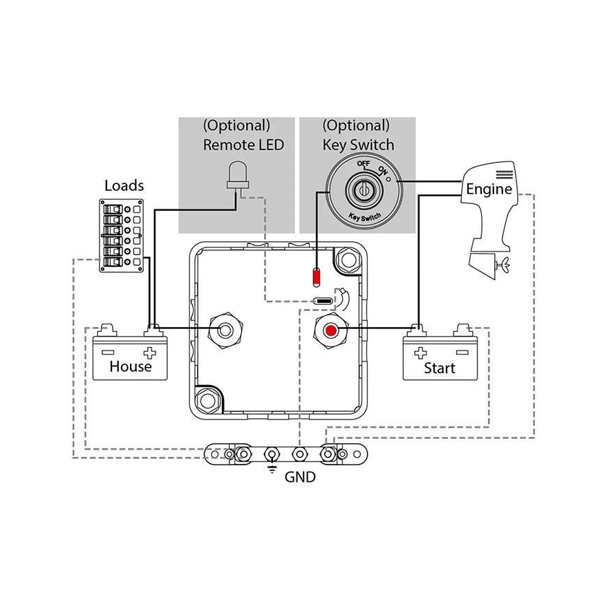 Connecteur de batterie 12V/140A