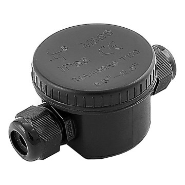 Connecteur étanche IP66 noir
