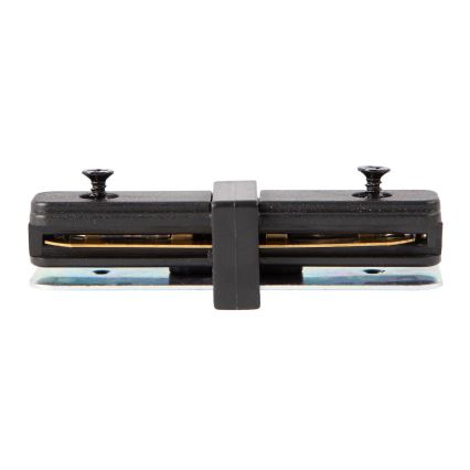 Connecteur pour luminaires dans le système de rail monophase droit noir