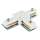 Connecteur pour luminaires dans le système de rail monophase type T blanc