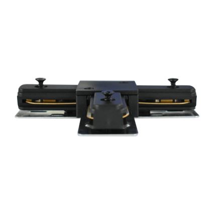 Connecteur pour luminaires dans le système de rail monophase type T noir