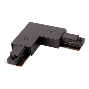 Connecteur pour luminaires dans un système en rail monophasé type L + alimentation noire