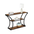 Console ELDUR 120 x 30 cm marron/noir