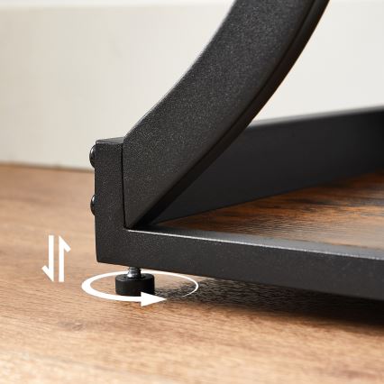 Console ELDUR 120 x 30 cm marron/noir