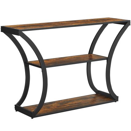 Console ELDUR 120 x 30 cm marron/noir