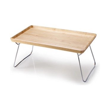 Continenta C3245 - Plateau de lit en hévéa 53 x 32 cm