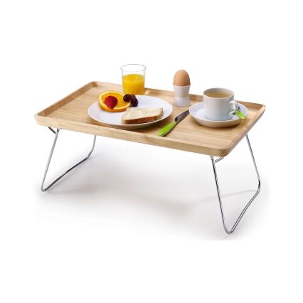 Continenta C3245 - Plateau de lit en hévéa 53 x 32 cm
