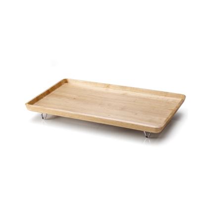Continenta C3245 - Plateau de lit en hévéa 53 x 32 cm