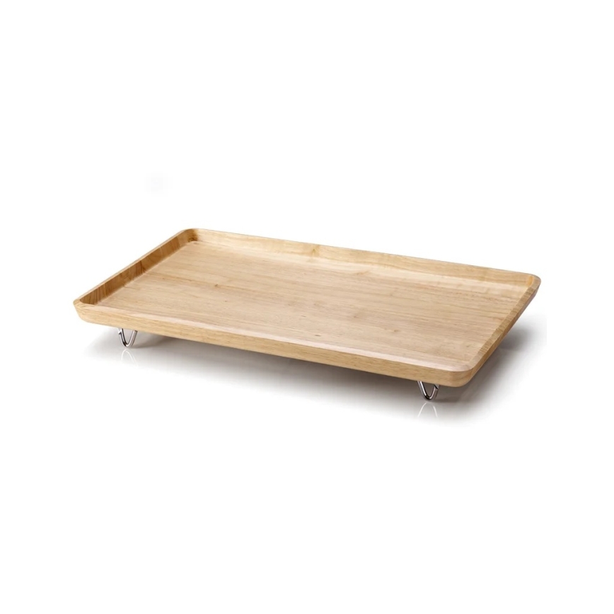 Continenta C3245 - Plateau de lit en hévéa 53 x 32 cm