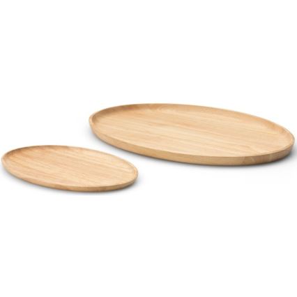 Continenta C3285 - Plateau de service 36,5x25 cm figue caoutchouc