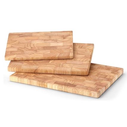 Continenta C4017 - Planche à découper de cuisine 35x25cm figuier caoutchouc