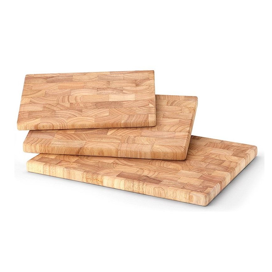 Continenta C4017 - Planche à découper de cuisine 35x25cm figuier caoutchouc