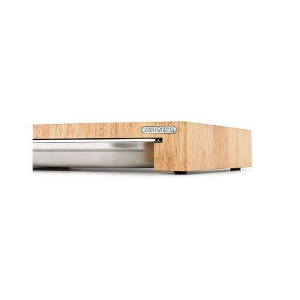 Continenta C4027 - Planche à découper de cuisine avec plateau 48x32,5 cm caoutchouc