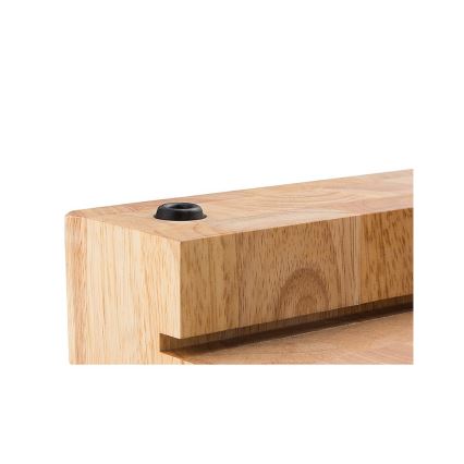 Continenta C4027 - Planche à découper de cuisine avec plateau 48x32,5 cm caoutchouc