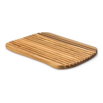 Continenta C4990 - Planche à découper de cuisine pour le pain 37x25 cm bois d'olivier