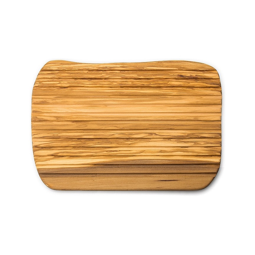 Continenta C4990 - Planche à découper de cuisine pour le pain 37x25 cm bois d'olivier