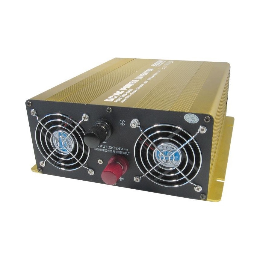 Convertisseur de tension 2200W/12V/230V + USB