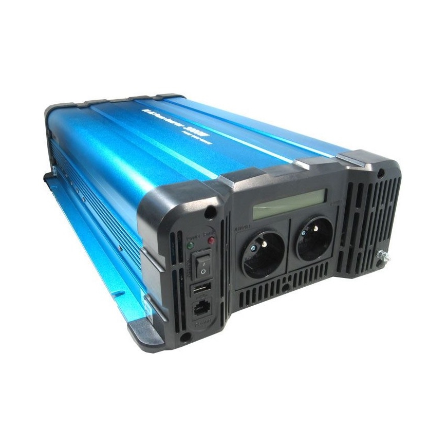Convertisseur de tension 3000W/12/230V + télécommande