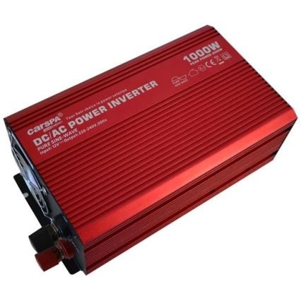 Convertisseur de tension CARSPA 1000W/12/230V + USB