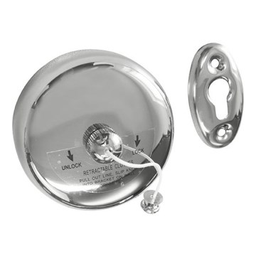Corde à linge 9,5x9,5 cm acier inoxydable/argenté