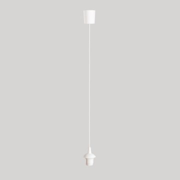 Cordon d'alimentation EDI, 1 douille E27, 60 W/230 V, 90 cm, blanc