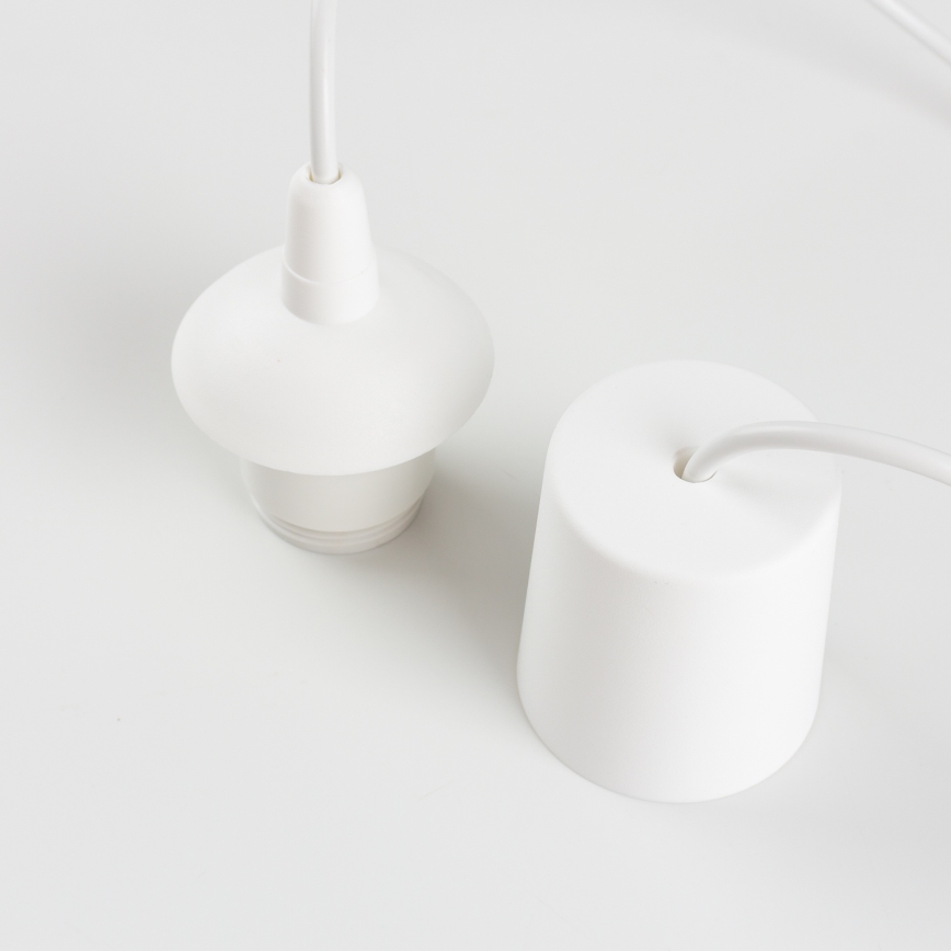 Cordon d'alimentation EDI, 1 douille E27, 60 W/230 V, 90 cm, blanc