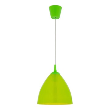 Cordon d'alimentation EDI avec douille 1x E27, 60W/230V, longueur 90 cm, vert