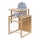COSING - Chaise de repas pour enfant 2 en 1 Viktoria hêtre/gris