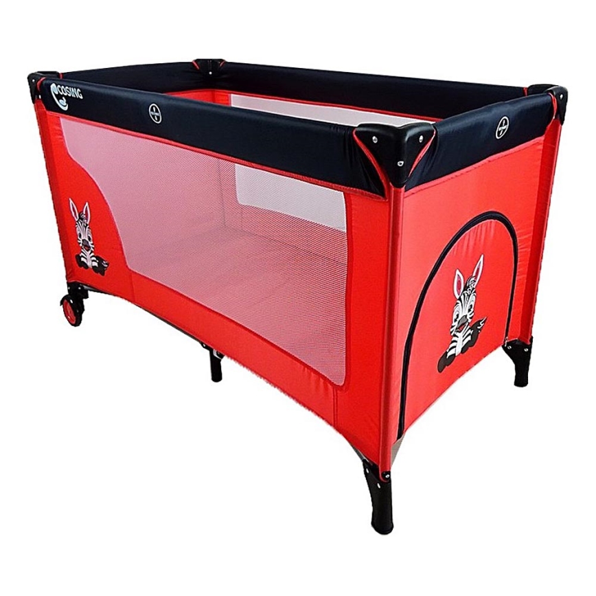 COSING - Lit de voyage ADAM Zebra Rouge