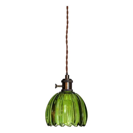 Cottex - Suspension sur câble avec fiche NORA 1xE14/5W/230V verte