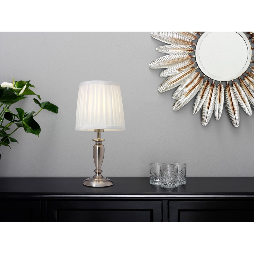 Cottex - Lampe de table INEB 1xE14/40W/230V argentée