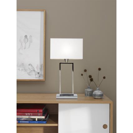 Cottex - Lampe de table KENSINGTON 1xE14/40W/230V argentée