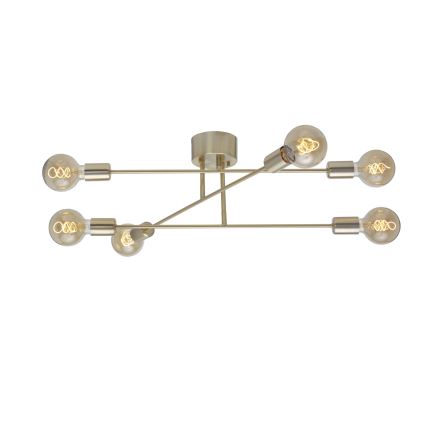 Cottex - Plafonnier BATON 6xE27/60W/230V laiton