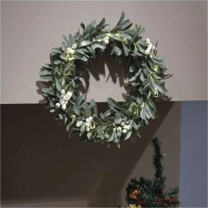 Couronne de Noël à LED 25xLED/3xAA Ø 35 cm