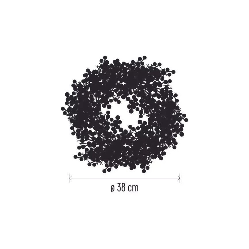Couronne de Noël LED 20xLED/3xAA blanc chaud