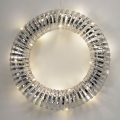 Couronne de Noël LED 30xLED/3xAA Ø 40 cm blanc chaud couronne/argentée