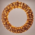 Couronne de Noël LED d'extérieur 500xLED/6W/230V Ø 50 cm IP44 blanc chaud, marron