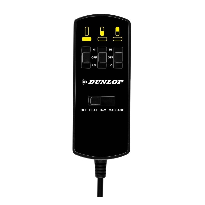 Coussin chauffant et de massage voiture DUNLOP 12V