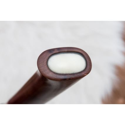 Couteau de chasse en acier de Damas 12,4 cm Bouleau/bois de renne