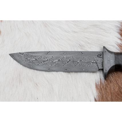 Couteau de Damas unique 13,8 cm érable