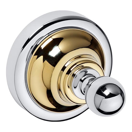 Crochet 6,5x6,5 cm argenté/doré