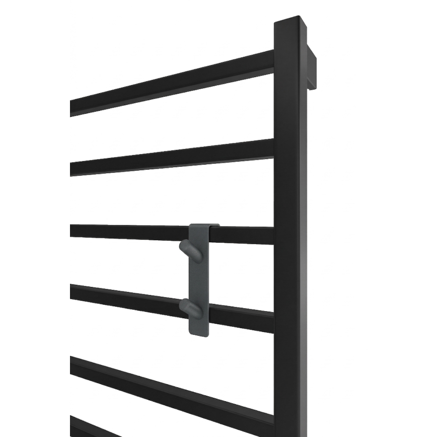 Crochet pour radiateur en inox/anthracite