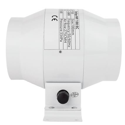 Dalap 24MF100 - Ventilateur de conduit à moteur économique avec régulateur de vitesse MF 100 EC 18W/230V