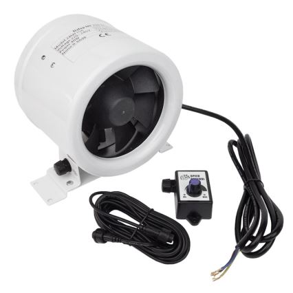 Dalap 24MF125 - Ventilateur en ligne à moteur économique et régulateur de vitesse MF 125 EC 20W/230V